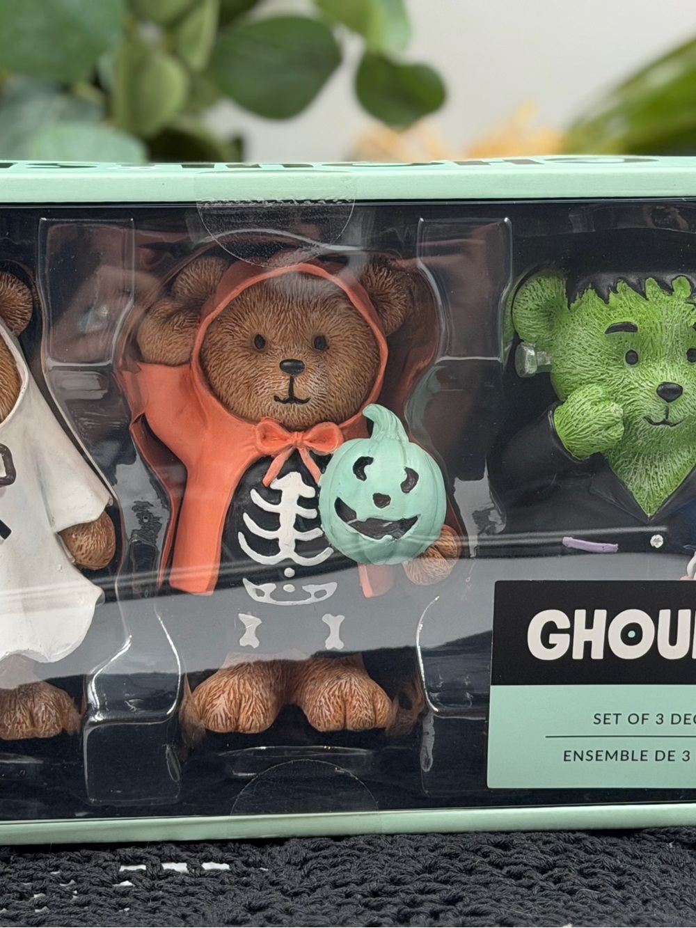 New 2026 Ghoulish Halloween Bear Set Ghost Skeleton Frankenstein Viral NWT